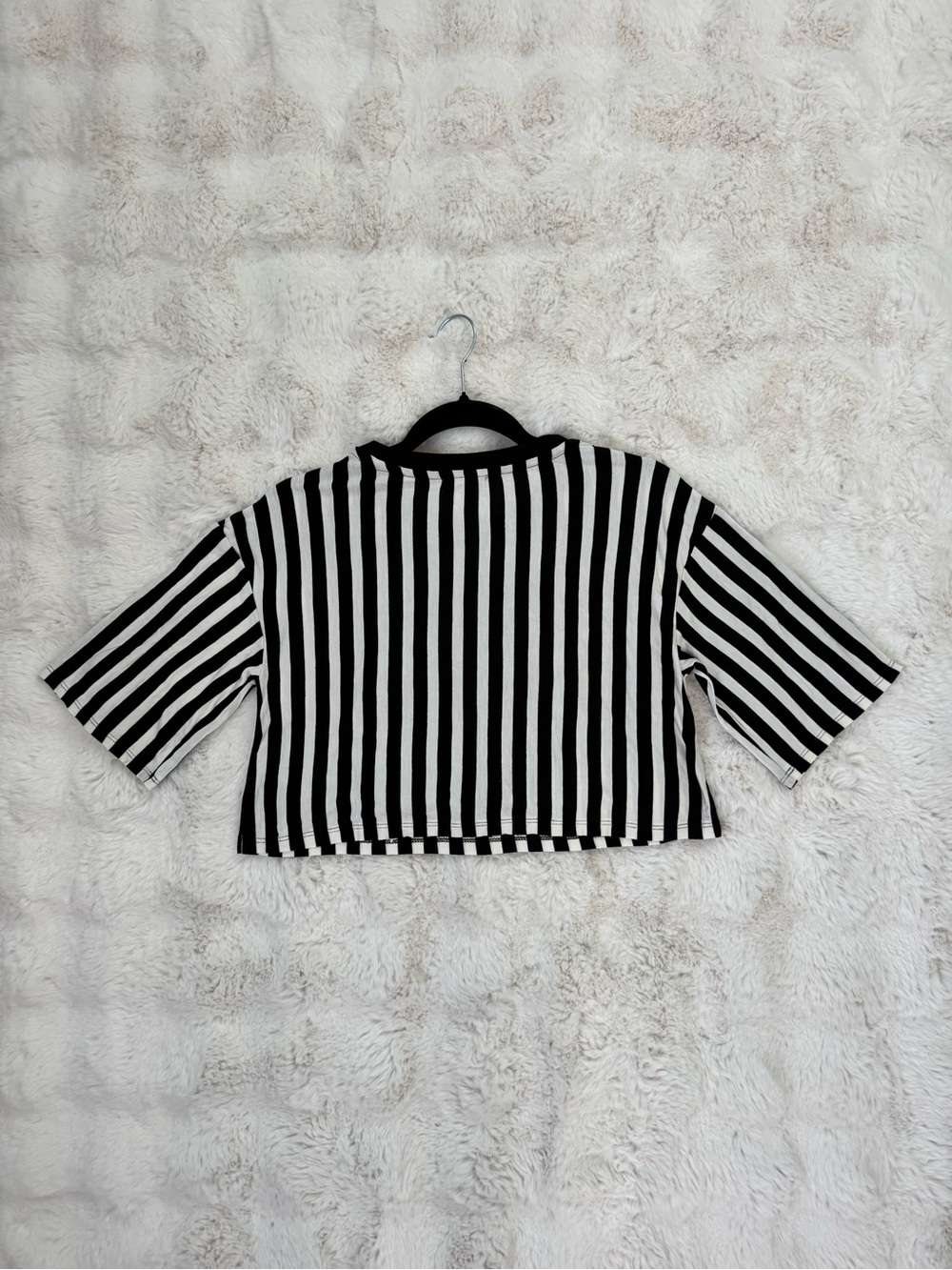 iris Los Angeles Black and White Striped Crewneck Tee - Picture 2 of 6